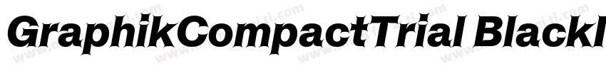 GraphikCompactTrial BlackItalic字体转换